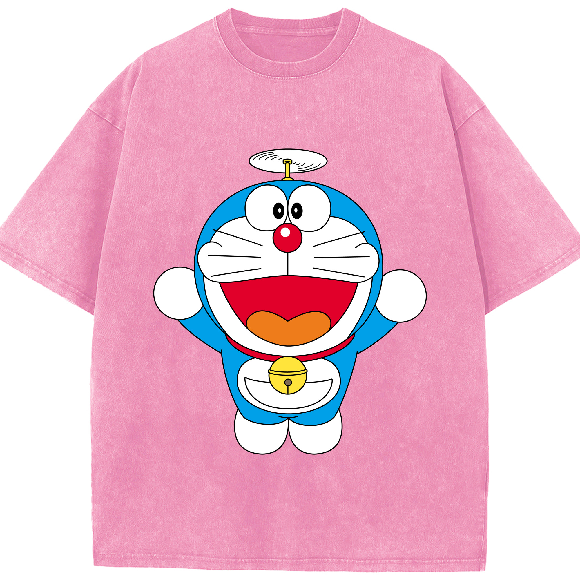 （画像用） ドラえもん Doraemon 綿100% ヴィンテージ風 半袖Tシャツ（フロントプリント）